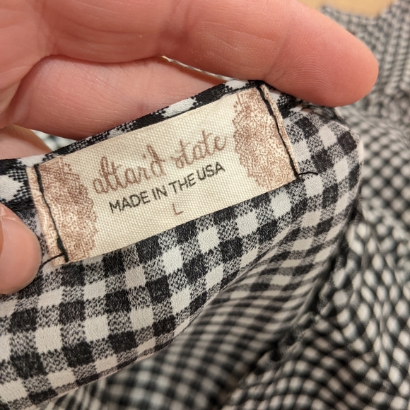 Checked Blouse with bow - Picture 6 of 6